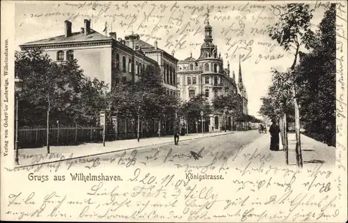 Ak Wilhelmshaven an der Nordsee, Königstraße