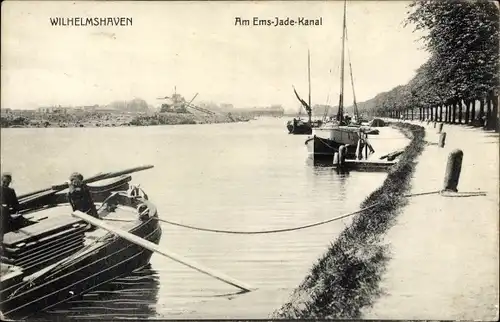 Ak Wilhelmshaven an der Nordsee, Ems-Jade-Kanal