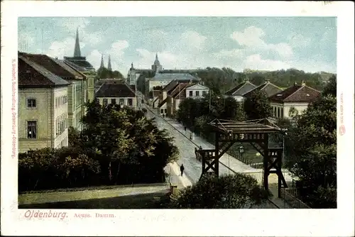 Ak Oldenburg im Großherzogtum Oldenburg, Damm, Wohnhäuser