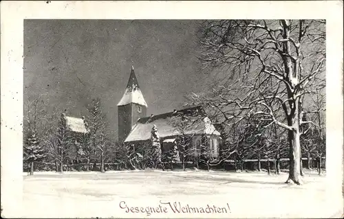 Ak Wiesmoor in Ostfriesland, Kirche, Glückwunsch Weihnachten