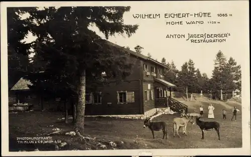 Ak Oberhöflein Niederösterreich, Wilhelm-Eichert-Hütte, Restauration