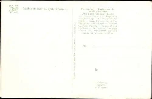 Künstler Ak Doppelschrauben-Schnellpostdampfer Kaiser Wilhelm II., Norddeutscher Lloyd