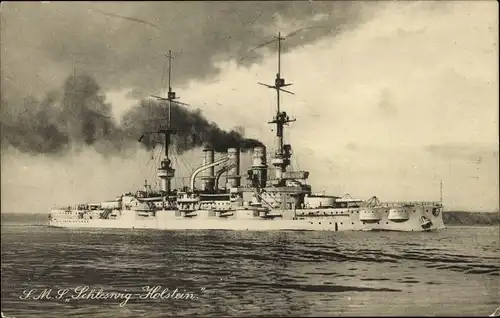 Ak Deutsches Kriegsschiff SMS Schleswig Holstein, Kaiserliche Marine