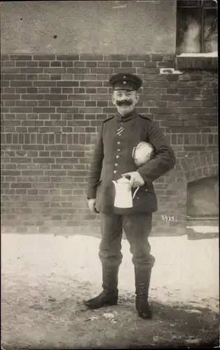 Foto Ak Grudziądz Graudenz Westpreußen, Deutscher Soldat in Uniform, Infanterie-Regiment 5