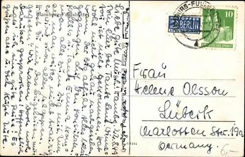 Ak Hamburg Nord Fuhlsbüttel, Alsterpartie, Ruderboote