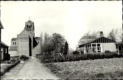 Ak Azewijn Gelderland, Kindergarten, Kirche