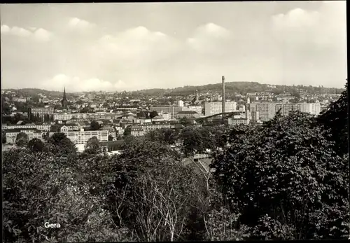 Ak Gera in Thüringen, Stadtpanorama