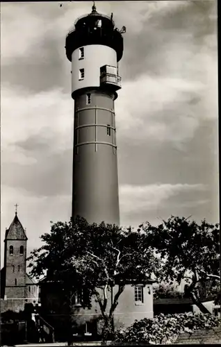 Ak Nordseebad Wangerooge in Ostfriesland, Leuchtturm