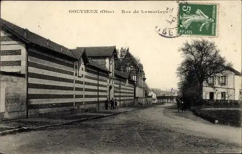 Ak Gouvieux Oise, Rue de Lamorlaye
