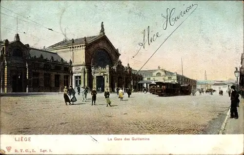 Ak Lüttich Lüttich Wallonien, Bahnhof Guillemins