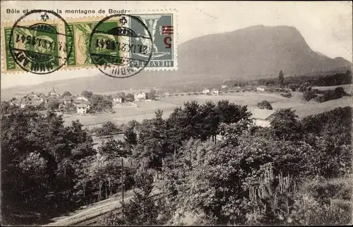 Ak Kanton Neuenburg, Bôle und Blick auf die Montagne de Boudry