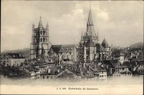 Ak Lausanne Kanton Waadt, Kathedrale