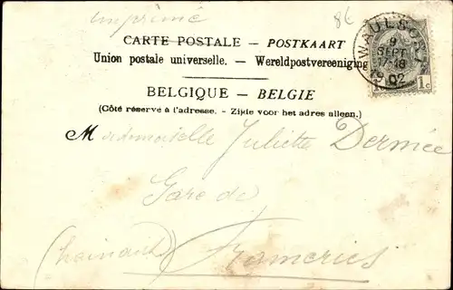 Ak Freyr Hastière Wallonie Namur, Passage des Touristenbootes