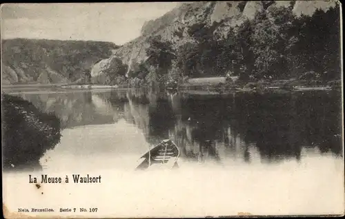 Ak Waulsort Hastière Wallonie Namur, La Meuse