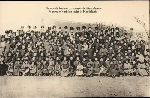 Ak Mandschurei China, Chinesische Christen, Mission