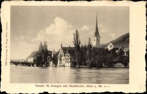 Ak Stein am Rhein Kanton Schaffhausen, Kloster Sankt Georgen, Stadtkirche