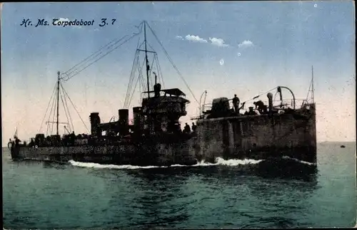 Ak Koninklijke Marine, Hr. Ms. Torpedoboot Z7, Niederländ. Kriegsschiff