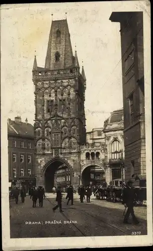 Ak Praha Prag Tschechien, Partie am Pulverturm