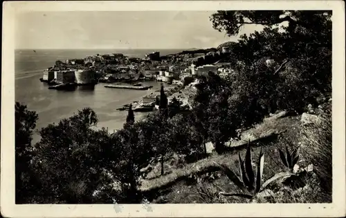 Ak Dubrovnik Kroatien, Teilansicht