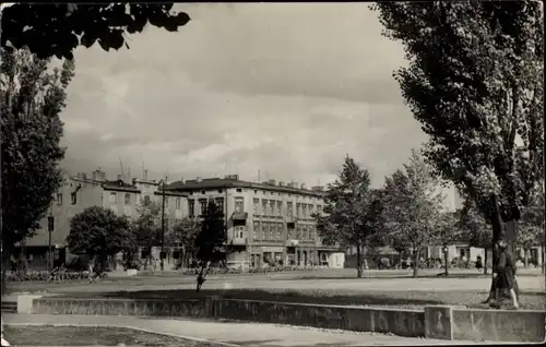 Ak Pabianice Polen, Markt