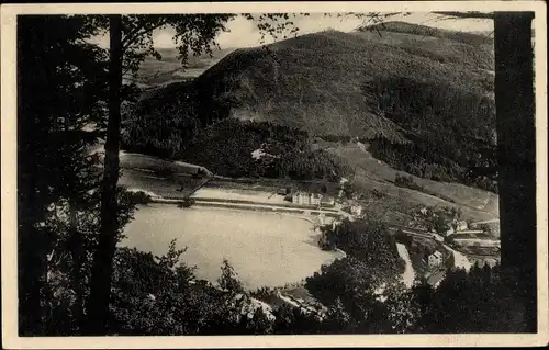 Ak Bystřička Klein Bistritz Region Zlin, Totalansicht