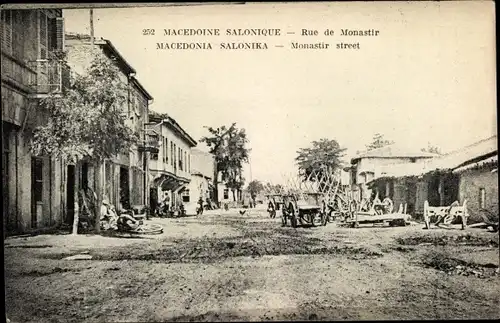Ak Saloniki Saloniki Thessaloniki Griechenland, Rue de Monastir