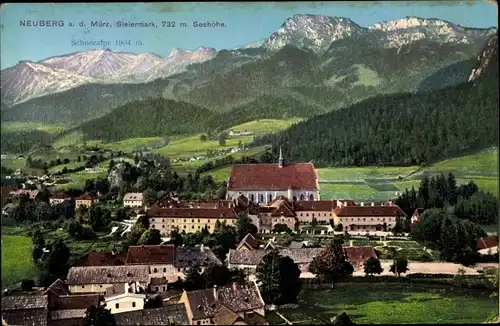 Ak Neuberg Steiermark, Totalansicht