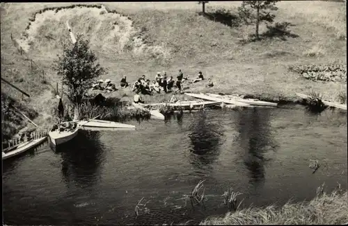 Ak Suwałki Suwalki Suwalken Ostpreußen, Czarna Hańcza River