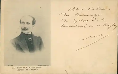 Ak Schriftsteller Edmond Rostand