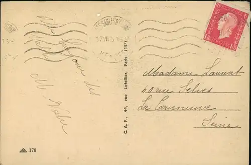 Ak LEs Sables d'Olonne, Frau in Tracht