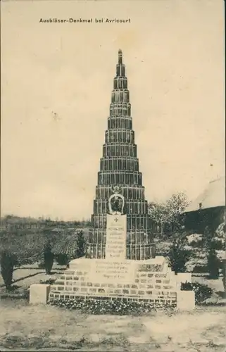 Ak Avricourt Meurthe et Moselle, Ausbläser Denkmal