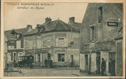 Ak Beynes Yvelines, Carrefour, Michelin Schild