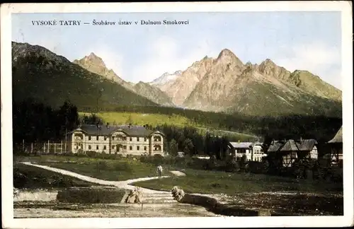 Ak Dolný Smokovec Alsó Tatrafüred Unterschmecks Vysoké Tatry Hohe Tatra Slowakei, Institut