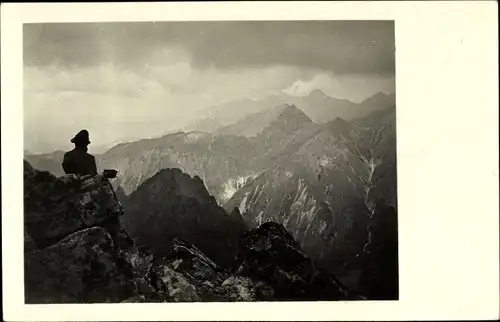 Ak Vysoké Tatry Hohe Tatra Slowakei, Blick über die Berggipfel