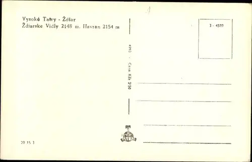Ak Vysoké Tatry Hohe Tatra Slowakei, Teilansicht mit Kirche