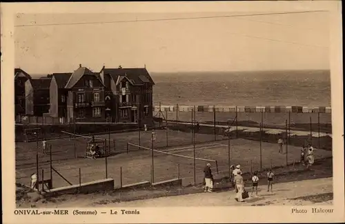Ak Onival sur Mer Ault Somme, Tennisplatz