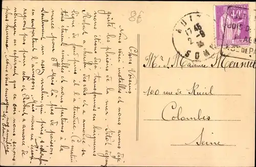 Ak Onival sur Mer Ault Somme, Tennisplatz