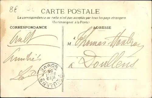 Ak Onival Ault Somme, Muschelfischerin