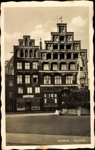 Ak Lüneburg in Niedersachsen, Schütting, Giebelhaus, Denkmal