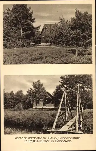 Ak Bissendorf Niedersachsen, Partie an der Wietze, Haus Sonnenschein