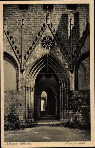 Ak Chorin in der Mark, Kloster Chorin, Hauptportal
