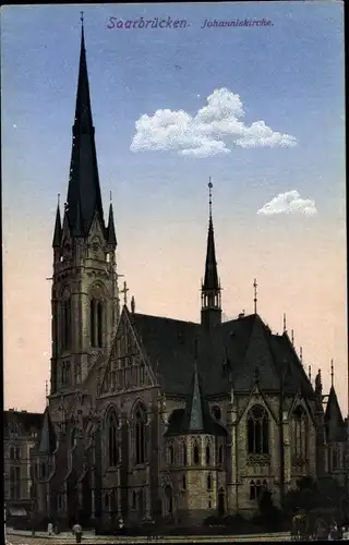 Ak Saarbrücken im Saarland, Johanniskirche