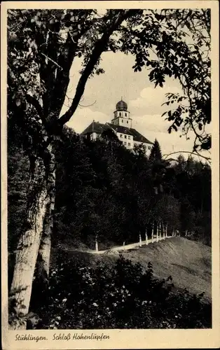 Ak Stühlingen im Schwarzwald Baden, Schloss Hohenlüpfen