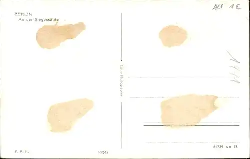 Ak Berlin Tiergarten, Siegessäule