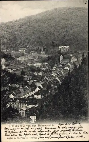 Ak Triberg im Schwarzwald, Totalansicht