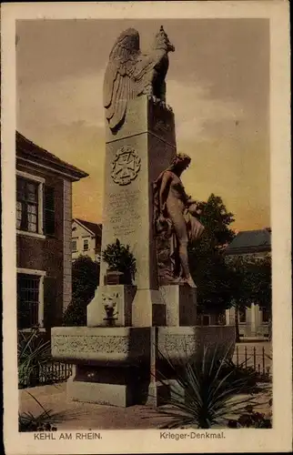 Ak Kehl am Rhein, Krieger-Denkmal