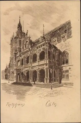 Künstler Litho Köln am Rhein, Rathaus