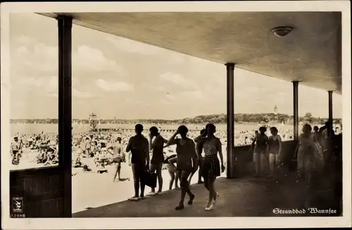 Ak Berlin Zehlendorf Wannsee, Strandbad Wannsee