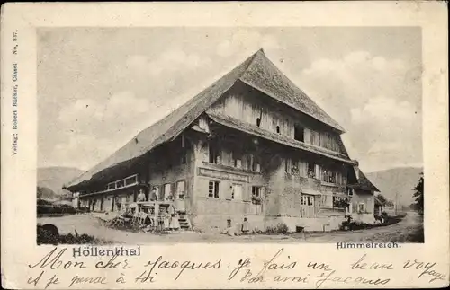 Ak Himmelreich Kirchzarten im Schwarzwald, Gasthaus Himmelreich im Höllenthal