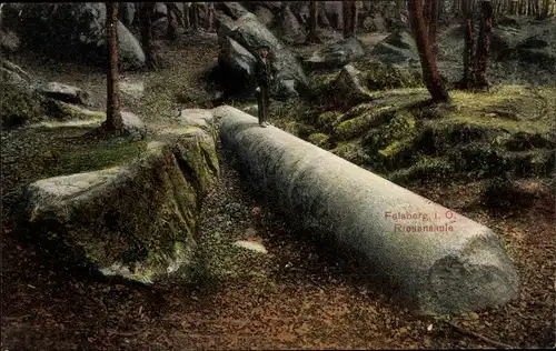 Ak Felsberg im Odenwald Hessen, Riesensäule